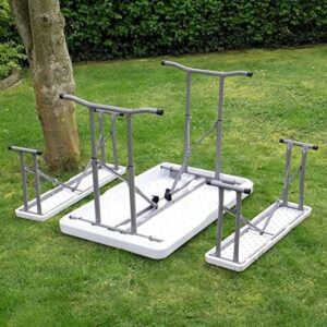 Mesa Plegable Con Banquetas