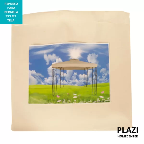Renueva Tu Pérgola Con El Repuesto De Tela Para Pérgola 3×3 M - Natural. Hecho De Poliéster Duradero, Aporta Frescura Y Elegancia A Tu Espacio Exterior. Fácil De Instalar Y Ideal Para Cualquier Decoración.
