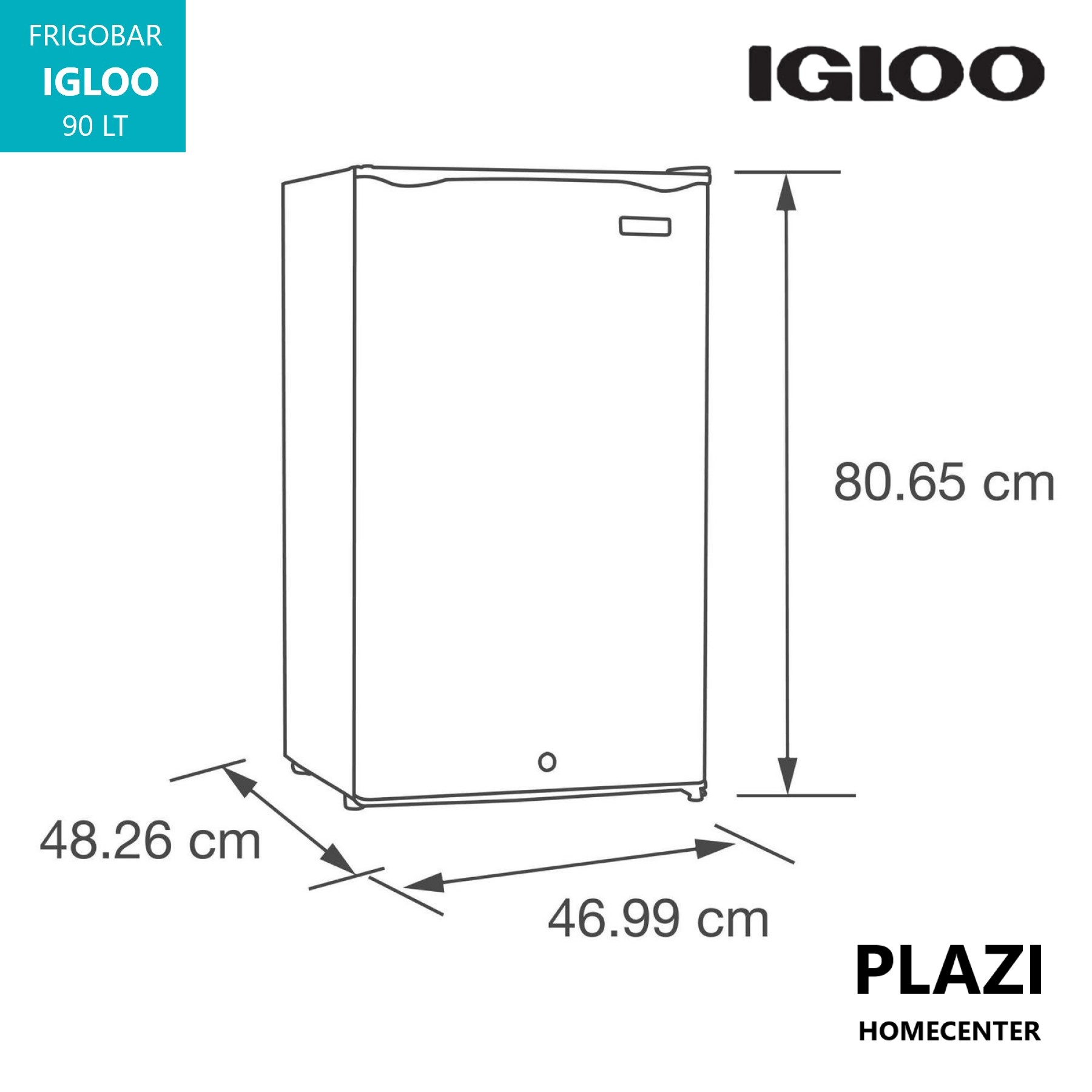 Compra Frigobar Igloo 90 Lt Gris Con Congelador Y Cerradura. Diseño Compacto, Eficiente Y Seguro, Ideal Para Bebidas Y Alimentos En Cualquier Espacio.