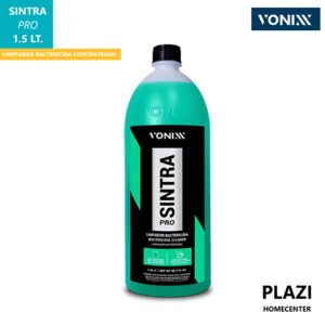 Automotriz Automotriz Sintra Pro Vonixx 1.5 L, Limpiador Bactericida Concentrado Para Autos. Ideal Para Tapicería, Alfombras, Textiles, Platicos Y Molduras. Uso Profesional Y Doméstico.