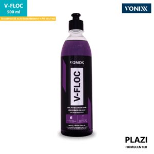 V-FLOC shampoo para autos pH neutro y alto rendimiento - Vonixx Lava, protege y da brillo sin rayar. Ideal para detailing y uso doméstico.