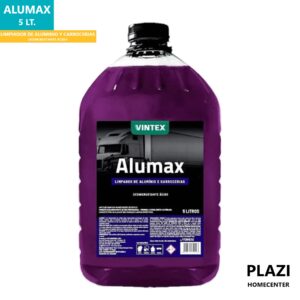 Elimina óxido, sarro y grasa difícil con ALUMAX de VINTEX. Desincrustante ácido concentrado para aluminio, llantas, motores y carrocerías.